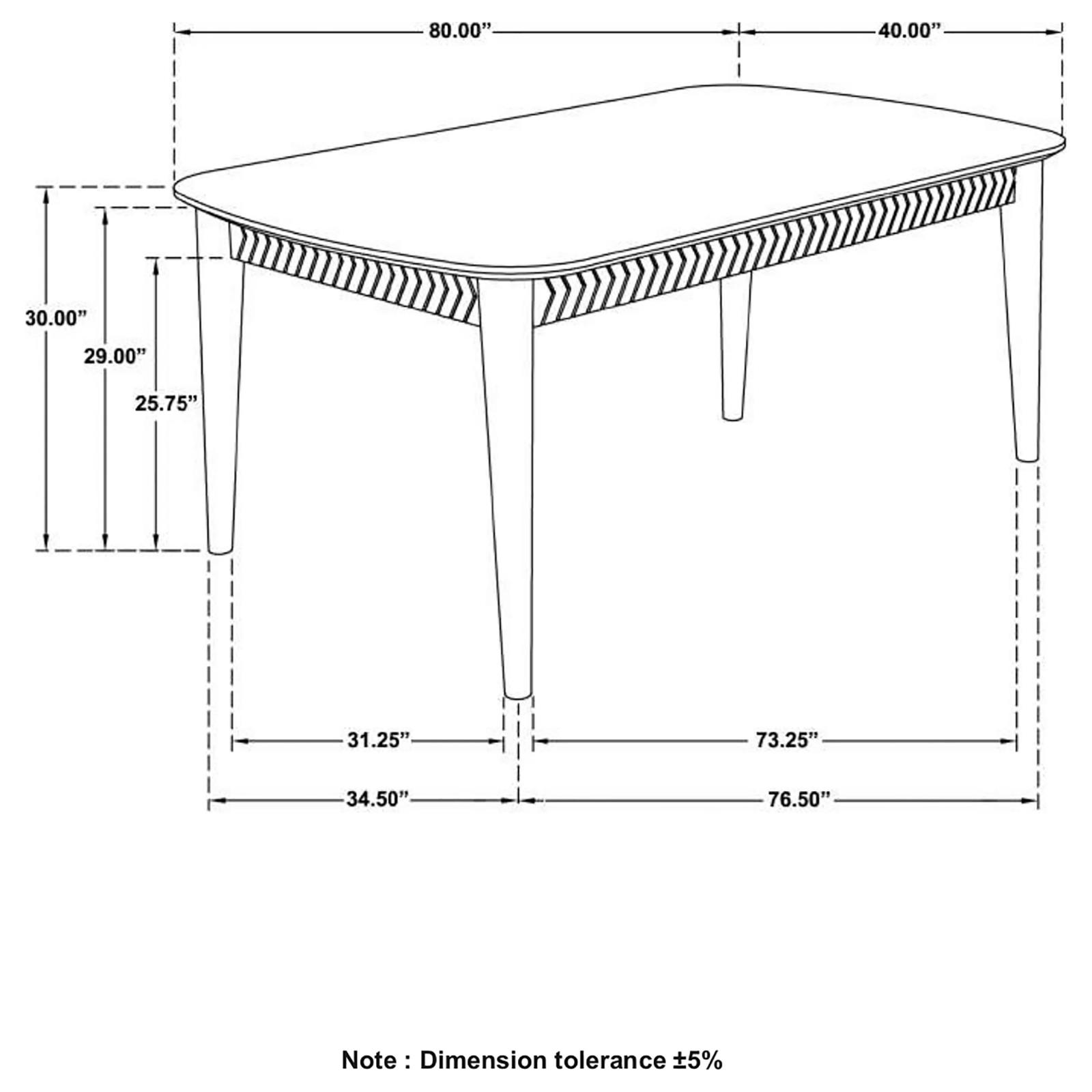 Partridge Wooden Dining Table Natural Sheesham 110571 by Coaster