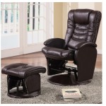 Recliners with Ottomans Casual Glider Recliner Chair with Matching Ottoman