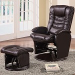 Recliners with Ottomans Casual Glider Recliner Chair with Matching Ottoman