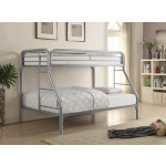 Morgan Twin-over-Full Silver Bunk Bed