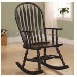 Rockers Transitional Rocking Chair in Black Finish