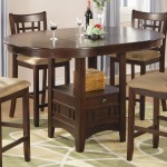 Lavon Transitional Warm Brown Five-Piece Counter-Height Set