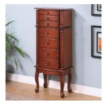 Jewelry Armoires Jewelry Armoire with Antiqued Hardware