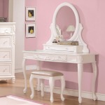 Caroline Vanity Desk & Mirror with Cabriole Legs