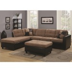Mallory Reversible Sectional with Casual and Contemporary Style
