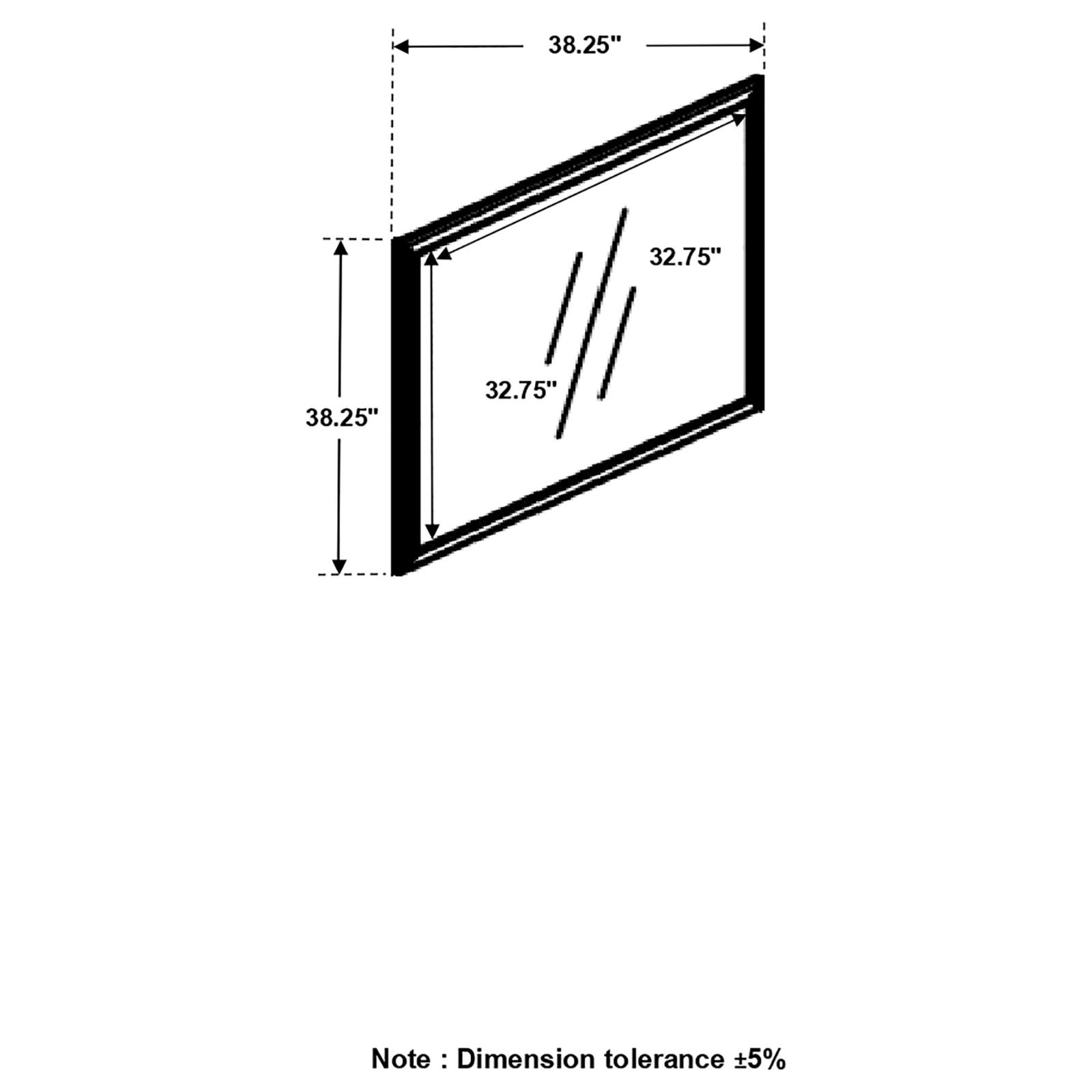 Louis Philippe Square Mirror Cappuccino 202414 by Coaster Furniture at