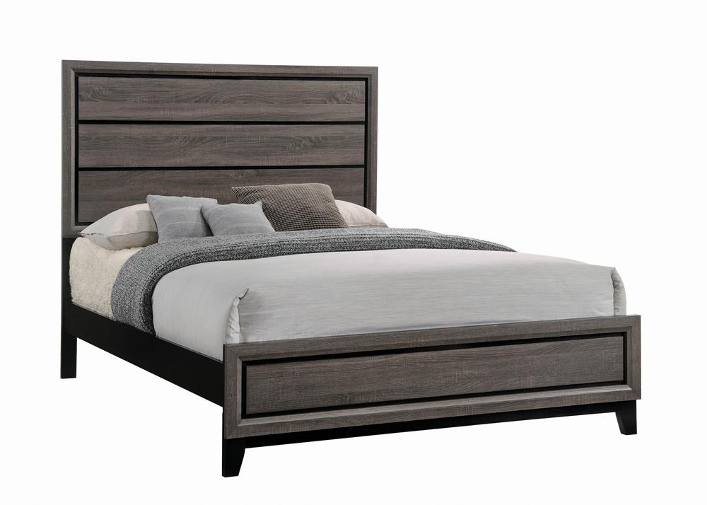 Rustic Grey Oak Queen Bed 212421Q by Coaster Furniture at Wright