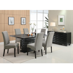 Stanton Rectangular Dining Set Black Grey