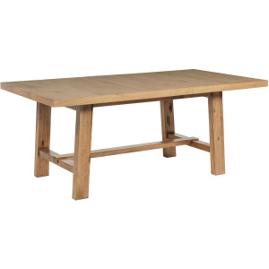 Middleton 76-Inch Extension Leaf Dining Table Natural Brown