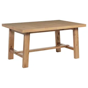 Middleton 76-Inch Extension Leaf Dining Table Natural Brown