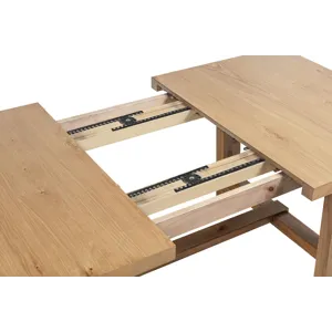 Middleton 76-Inch Extension Leaf Dining Table Natural Brown