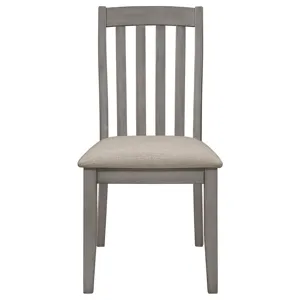 Nogales Slat Back Side Chairs Coastal Grey (Set Of 2)