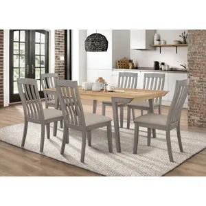 Nogales Slat Back Side Chairs Coastal Grey (Set Of 2)