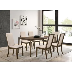 Wethersfield 5 Piece Dining Set Medium Walnut Latte