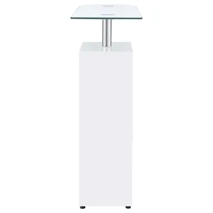 Koufax 1 Drawer Bar Table Glossy White