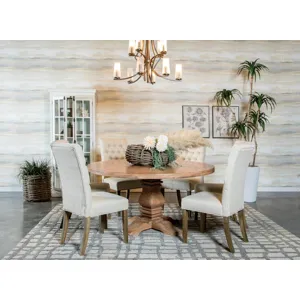 Douglas Tufted Back Dining Chairs Vineyard Oak (Set Of 2)