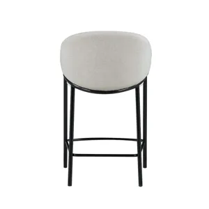 Chadwick Sloped Arm Counter Height Stools Beige Glossy Black (Set Of 2)
