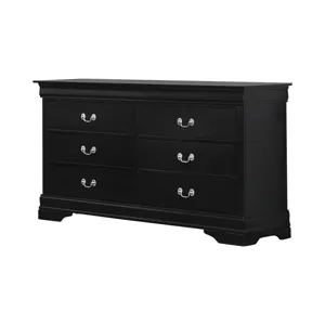 Louis Philippe Rectangular 6 Drawer Dresser