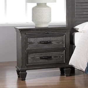 Franco 2 Drawer Nightstand Weathered Sage