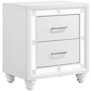 Whitaker 2 Drawer Nightstand White