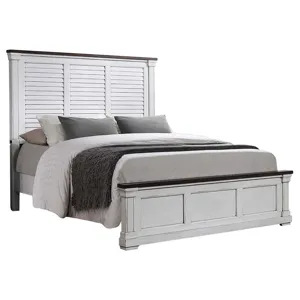 Hillcrest Panel Bed White - California King