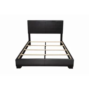 Conner Upholstered Panel Bed Black - California King