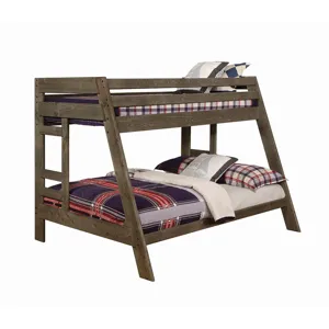 Wrangle Hill Over Bunk Bed Gun Smoke - Twin/Full