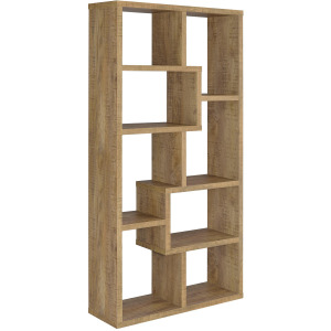 Theo 71-Inch 6-Shelf Bookshelf Mango