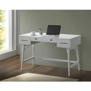 Mugga 3 Drawer Writing Desk White