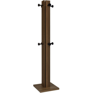Rikkie Engineered Wood Coat Rack Walnut