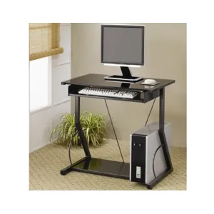 Desks Contemporary Computer Desk with Keyboard Tray
