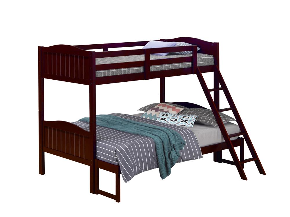 Twin/Full Bunk Bed 405054BRN by Coaster Furniture at Bruce Furniture