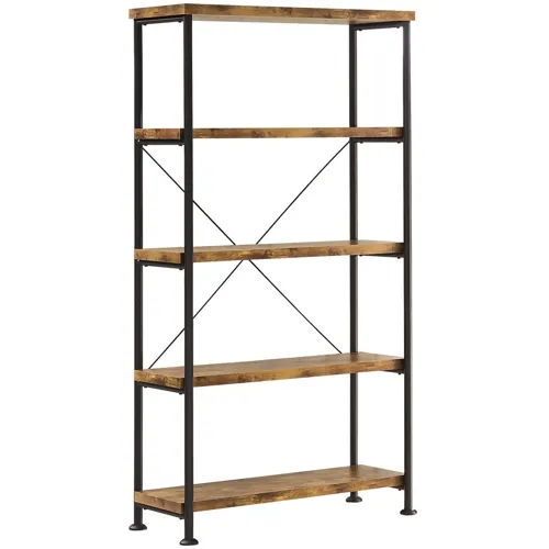 Analiese 4 Shelf Bookcase Antique Nutmeg