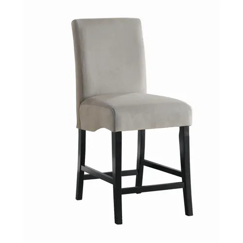Stanton Upholstered Counter Height Chairs Grey Black (Set Of 2)