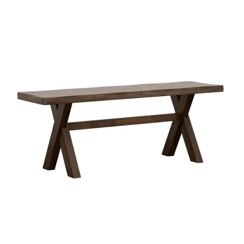Alston X Shaped Dining Bench Knotty Nutmeg