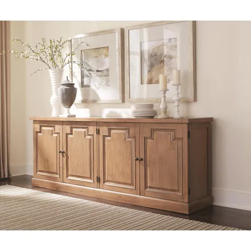 Florence 4 Door Sideboard Rustic Smoke