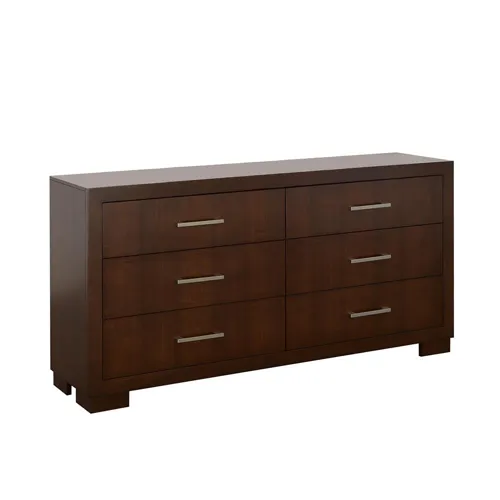 Jessica 6 Drawer Dresser Cappuccino