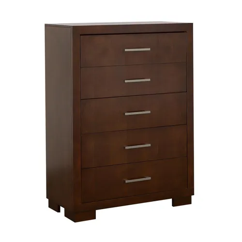 Jessica 5 Drawer Chest Cappuccino