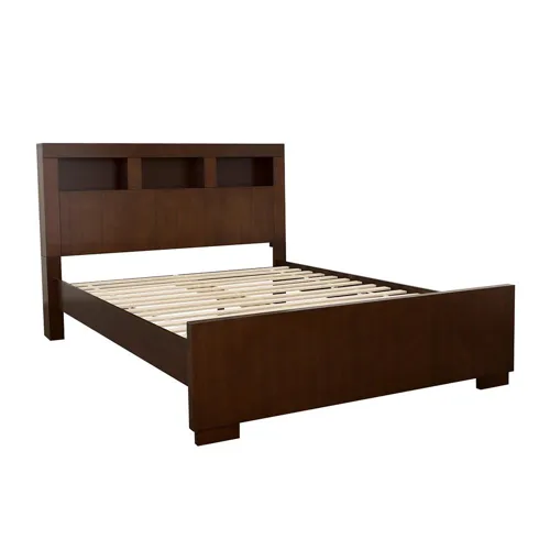 Jessica Bed Storage Headboard Cappuccino - Queen