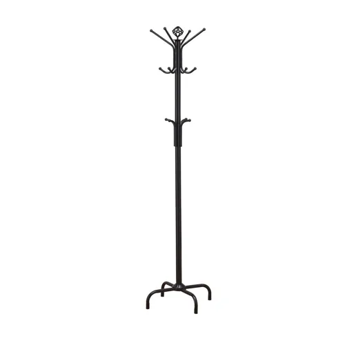 Collier 12 Hook Coat Rack Black
