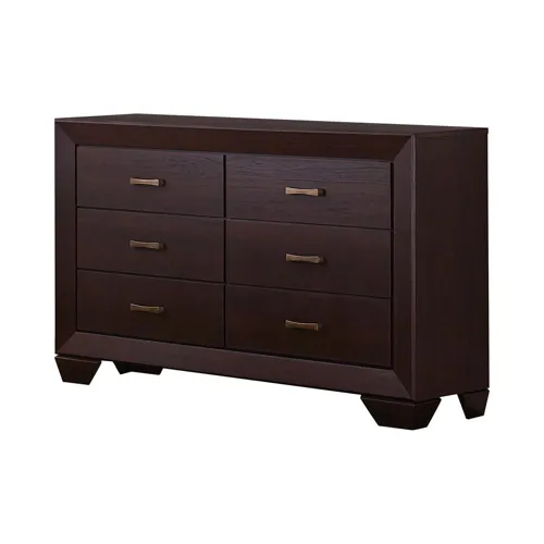 Kauffman 6 Drawer Dresser Dark Cocoa