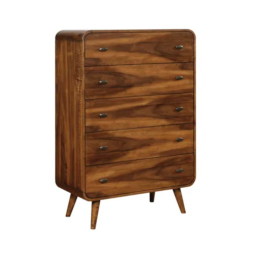 Robyn 5 Drawer Chest Dark Walnut