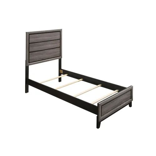 Watson Panel Bed Grey Oak - Twin