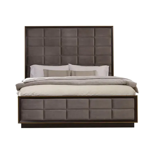 Durango Upholstered Bed Smoked Peppercorn Grey - Queen