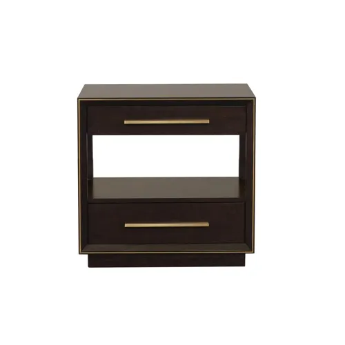 Durango 2 Drawer Nightstand Smoked Peppercorn