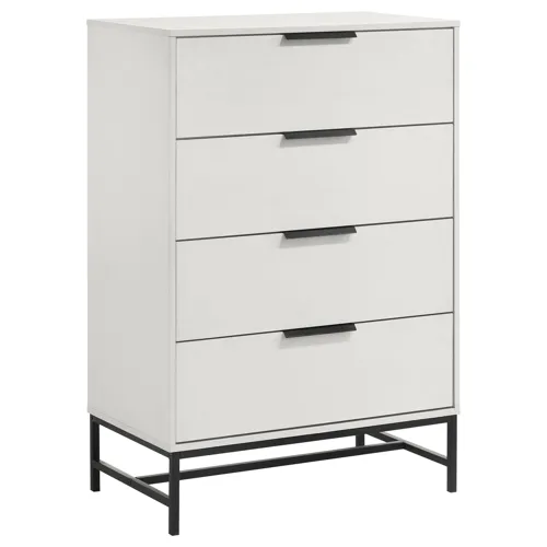 Sonora 4-Drawer Bedroom Chest White