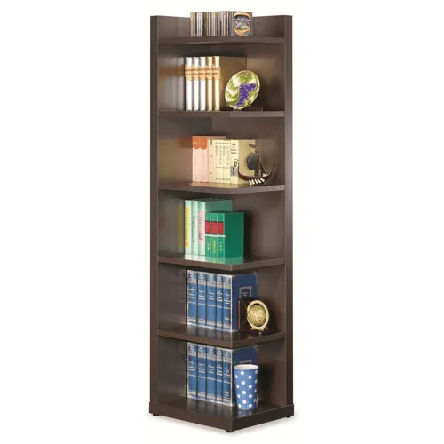 Pinckard 6 Tier Corner Bookcase Cappuccino