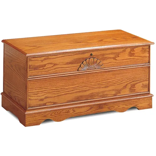 Paula Rectangular Cedar Chest Honey