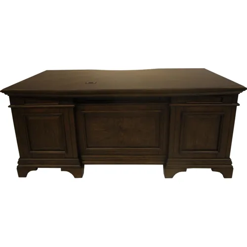 Hartshill Executive Desk File Cabinets Burnished Oak