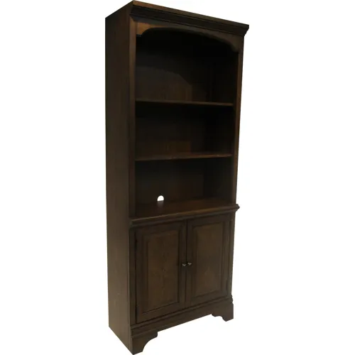Hartshill Bookcase Cabinet Burnished Oak